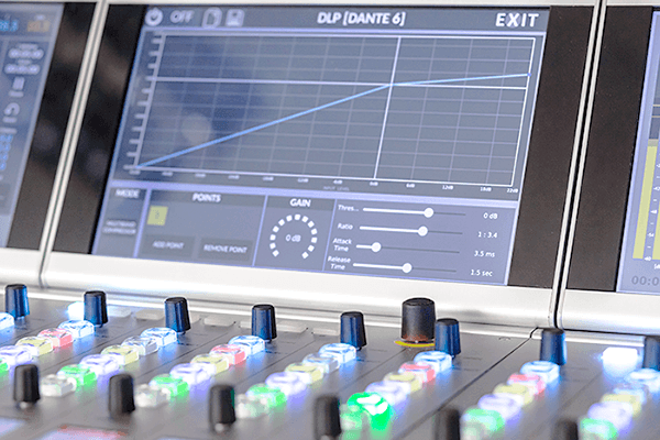 Módulo de faders Atrium — vista general